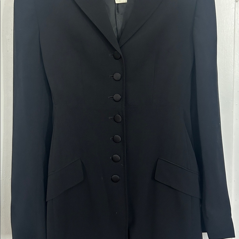 Dolce & Gabbana Black Long Blazer Jacket - Picture 2 of 4